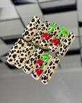 Leopard Print Design and 3D Cherries